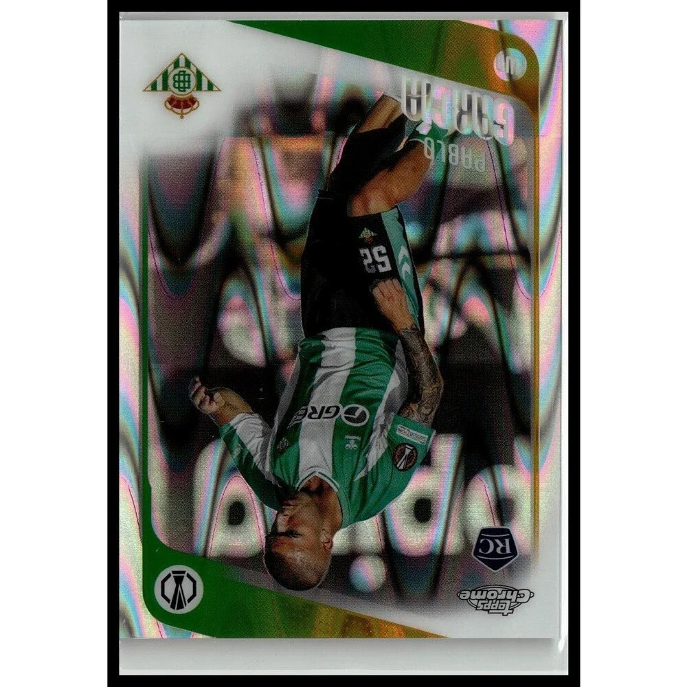 2025-26 Topps Chrome UEFA Pablo García #174 Betis Raywave Refractor Rookie